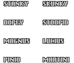 Character Names - Mutant Rampage: BodySlam
