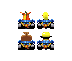 Crash, Coco, Crunch, & Dr. Cortex - Crash Nitro Kart