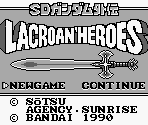 Title Screen - SD Gundam Gaiden: Lacroan Heroes (JPN)