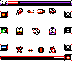 Pause Menu and Items - Rockman DX3 / Zook Hero 2 (Bootleg)
