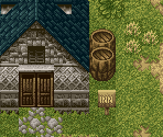 Foresta Village Exterior - Ys V: Lost Kefin, Kingdom of Sand (JPN)