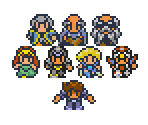 Playable Characters & NPCs - Final Fantasy Mystic Quest / Mystic Quest Legend