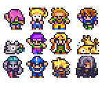 Loading Characters - Final Fantasy Anthology: Final Fantasy 5