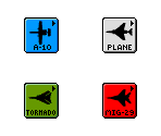 Tactical Map Chits - A-10 Attack!