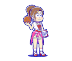 Todoko (Hot Teacher) - Osomatsu-san Hesokuri Wars: Battle of the NEETs