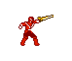 Shinken Red (Jetman Famicom-Style) - Power Rangers / Super Sentai Customs