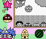 Super Game Boy Border - Momotarou Dentetsu Jr.: Zenkoku Ramen Meguri no Maki (JPN)