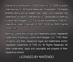 Copyright Screen - The Naked Brothers Band: The Video Game