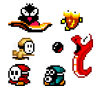 SMB2 Enemies (Super Mario World-Style) - Mario Customs