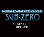 Title Screen - Mortal Kombat Mythologies: Sub-Zero