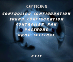 Options Menus - Mortal Kombat Mythologies: Sub-Zero