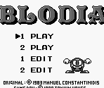 Title Screen - Blodia (JPN)