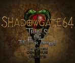 Title Screen & Main Menu - Shadowgate 64