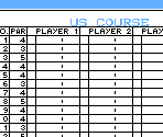 Score Sheets - Famicom Golf: U.S. Course (JPN)