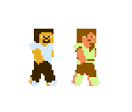 Steve & Alex (NES-Style) - Minecraft Customs