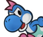 Yoshi Kid (Blue) - Paper Mario: The Thousand-Year Door