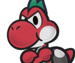 Yoshi Kid (Red) - Paper Mario: The Thousand-Year Door