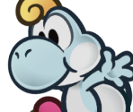 Yoshi Kid (White) - Paper Mario: The Thousand-Year Door