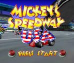 Title Screen (2D Elements) - Mickey's Speedway USA