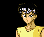 Main Characters Sprites Credits Scene - Yu Yu Hakusho 2: Kakutou no Shou (JPN)