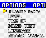 Options - Sonic Advance