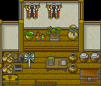 Rain Temple Village (Interior) - Tengai Makyou Zero / Far East of Eden Zero (JPN)