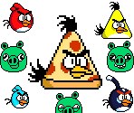 Angry Birds & Pigs (Pizza Tower-Style) - Angry Birds Customs