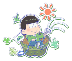 Choromatsu (Flower Pot) - Motto! New Puzz Osomatsu-san: Shinpin Sotsugyou Keikaku