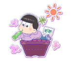 Todomatsu (Flower Pot) - Motto! New Puzz Osomatsu-san: Shinpin Sotsugyou Keikaku