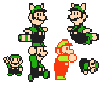 Luigi (SMB3 SNES, SMM2/NES-Style) - Mario Customs