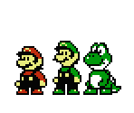 Mario, Luigi, Yoshi (Cocoron-Style) - Mario Customs