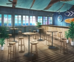 Cafe BIG WAVES Interior [bg_adv_20821] - Puella Magi Madoka Magica Side Story: Magia Record