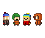 Stan, Kyle, Cartman, and Kenny (Kindergarten-Style) - South Park Customs
