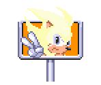 Signpost (Super Sonic, Sonic 3-Style) - Sonic the Hedgehog Customs