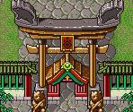 Fire Bear Shrine (Exterior) - Tengai Makyou Zero / Far East of Eden Zero (JPN)
