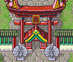 Peacock Shrine (Exterior) - Tengai Makyou Zero / Far East of Eden Zero (JPN)