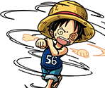 #0547 - Monkey D. Luffy - Mt. Corvo's Brothers 3 - One Piece: Treasure Cruise