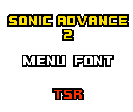 Main Font - Sonic Advance 2
