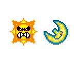 Angry Sun & Moon (SMW-Style) - Mario Customs