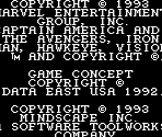 Copyright Screen - Captain America and the Avengers