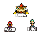 Basic Menu Icons - Mario & Luigi: Bowser's Inside Story