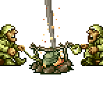 Rebel Soldiers and Campfire - Metal Slug 2 / Metal Slug X