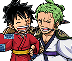 #2801 - Luffytaro & Zorojuro - Land of Wano Visitor - One Piece: Treasure Cruise