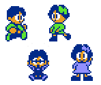 Bubby, Bobby, Betty, & Patty (SMB2 NES-Style) - Rainbow Islands Customs