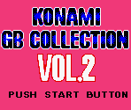 Introduction, Title Screen & Game Select Screen - Konami GB Collection Vol. 2