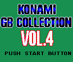 Introduction, Title Screen & Game Select Screen - Konami GB Collection Vol. 4