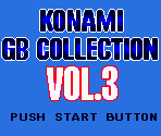 Introduction, Title Screen & Game Select Screen - Konami GB Collection Vol. 3