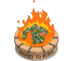 "Money to Burn" Firepit - The Simpsons: Tapped Out