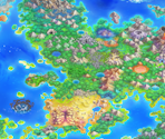 World Map - Pokémon Mystery Dungeon: Rescue Team DX