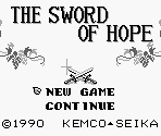 Title Screen - The Sword of Hope